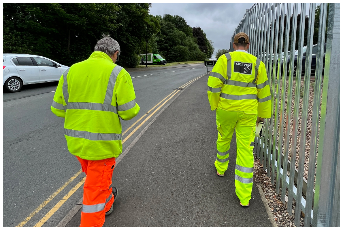 hrpr in Sheffield, observing how surveyors capture data and manage their daily workload in varying weather and geographical conditions