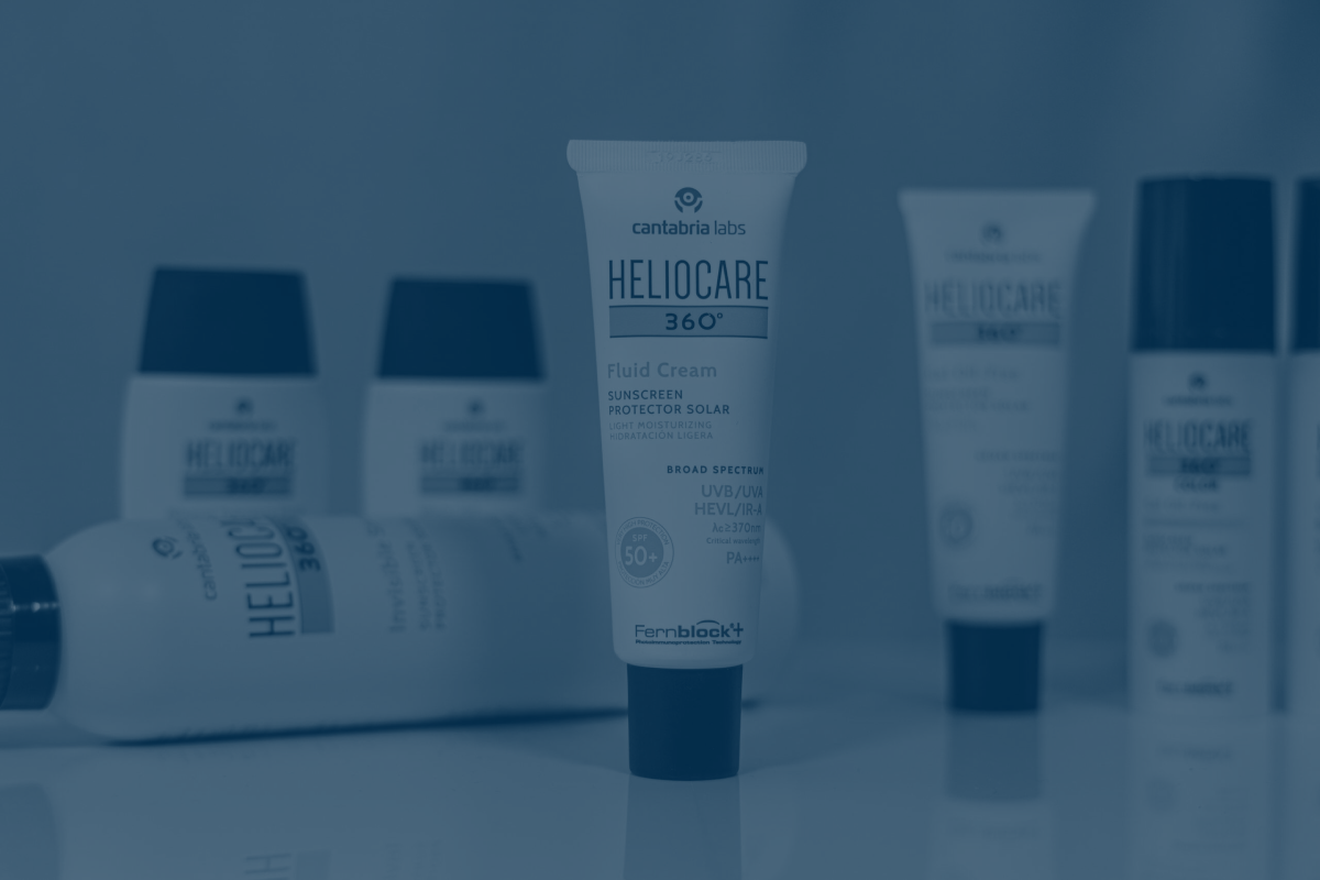 A selection of Heliocare's skincare products