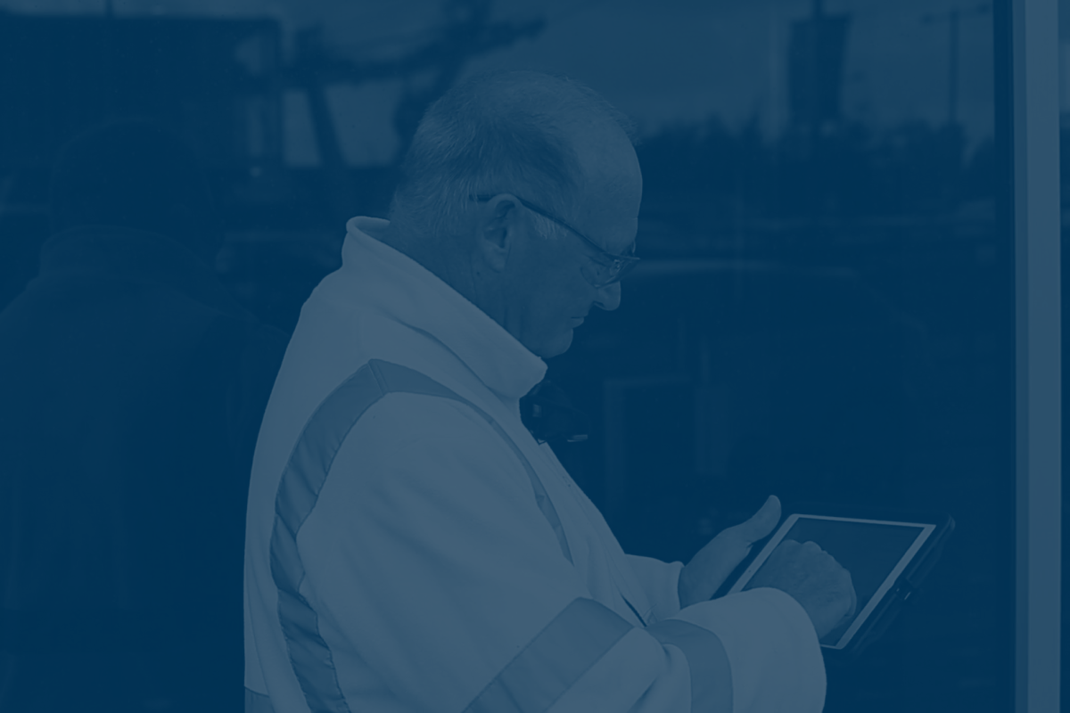 A 40Seven surveyor completes an asset survey
